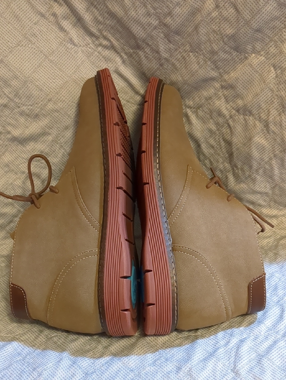 Dockers Tan Chukka Boots with Brown Accents - Picture 8 of 16